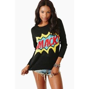 Smack! Nasty Gal comic style sweater